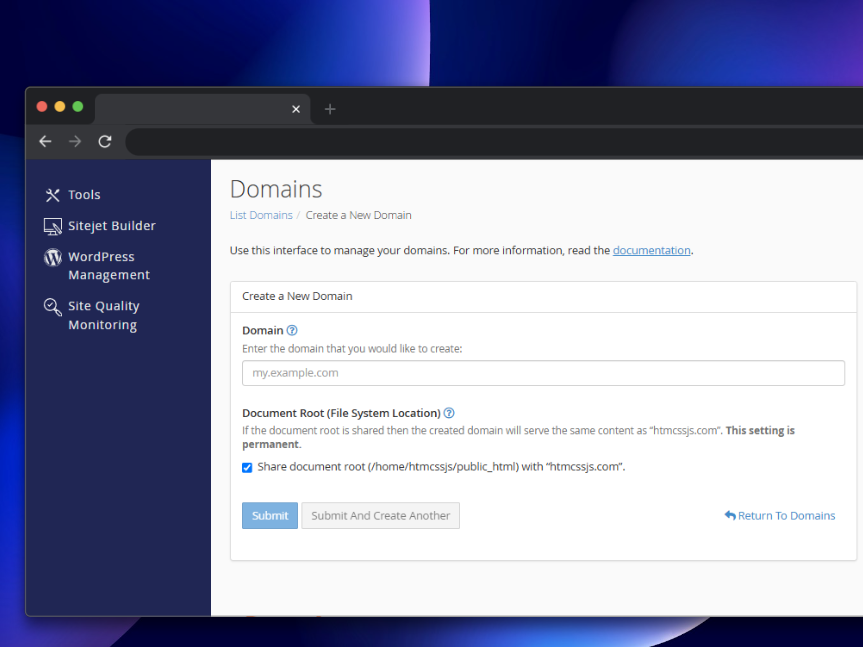 كيفية إنشاء صب دومين (Subdomain) من السي بانل (cPanel)